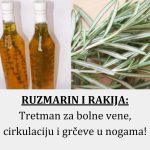 RUZMARIN I RAKIJA: Tretman za bolne vene, cirkulaciju i grčeve u nogama! RUZMARIN I RAKIJA: Tretman za bolne vene, cirkulaciju i grčeve u nogama! - featured image